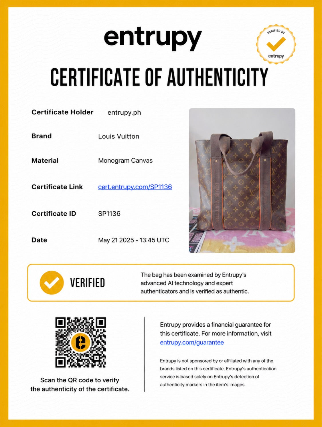 Louis Vuitton Monogram Cabas Beaubourg Bag