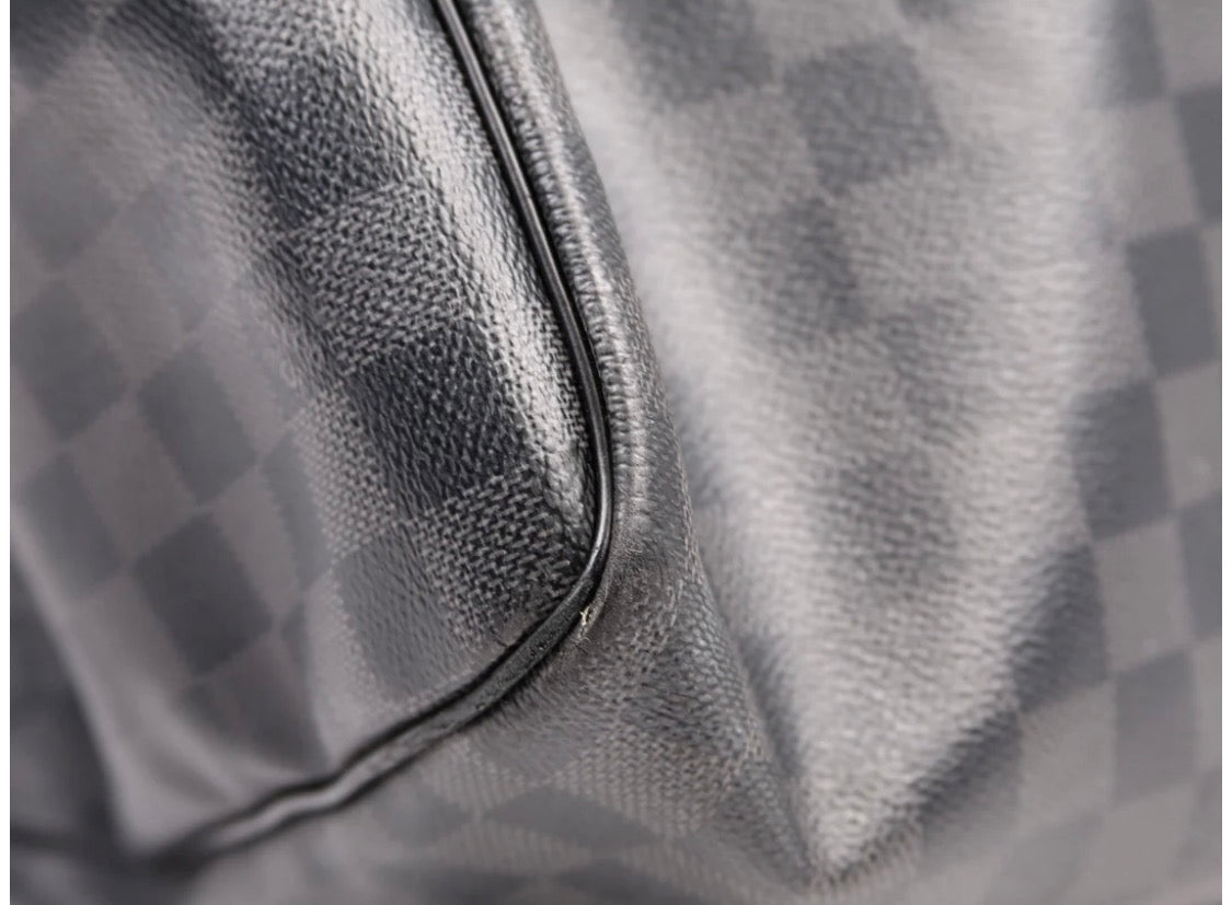 Louis Vuitton Damier Graphite Keepall Bandouliere 55 Travel Duffle Bag