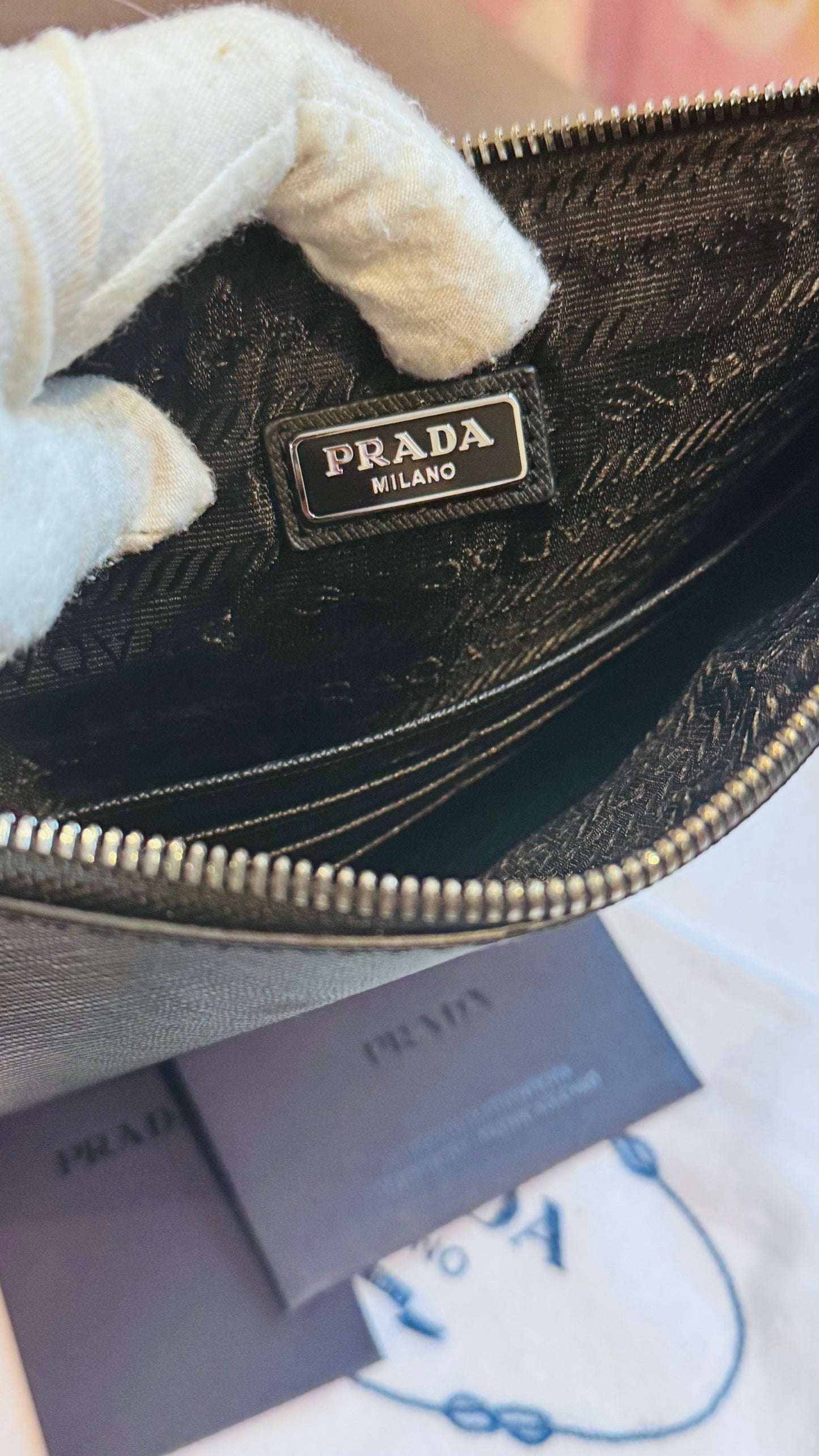 Prada Black Saffiano Clutch Document holder (Brand New)