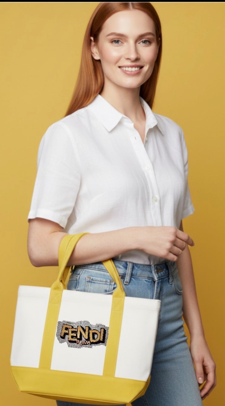 yellow medum open tote