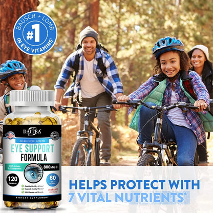 Lutein and Zeaxanthin, Eye Health Formula Supplement, Support Vision Health, Relieve Eye Strain, Non-GMO Capsules