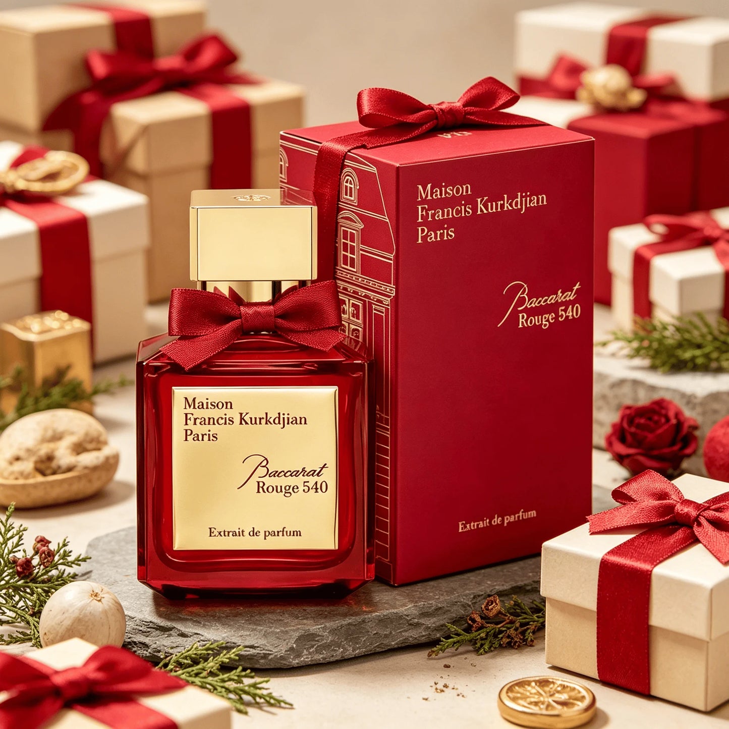 2026 Hot Baccarat Rouge 540 Pure Perfume 2.3oz Amber Floral Unisex Long Lasting Luxury Fragrance