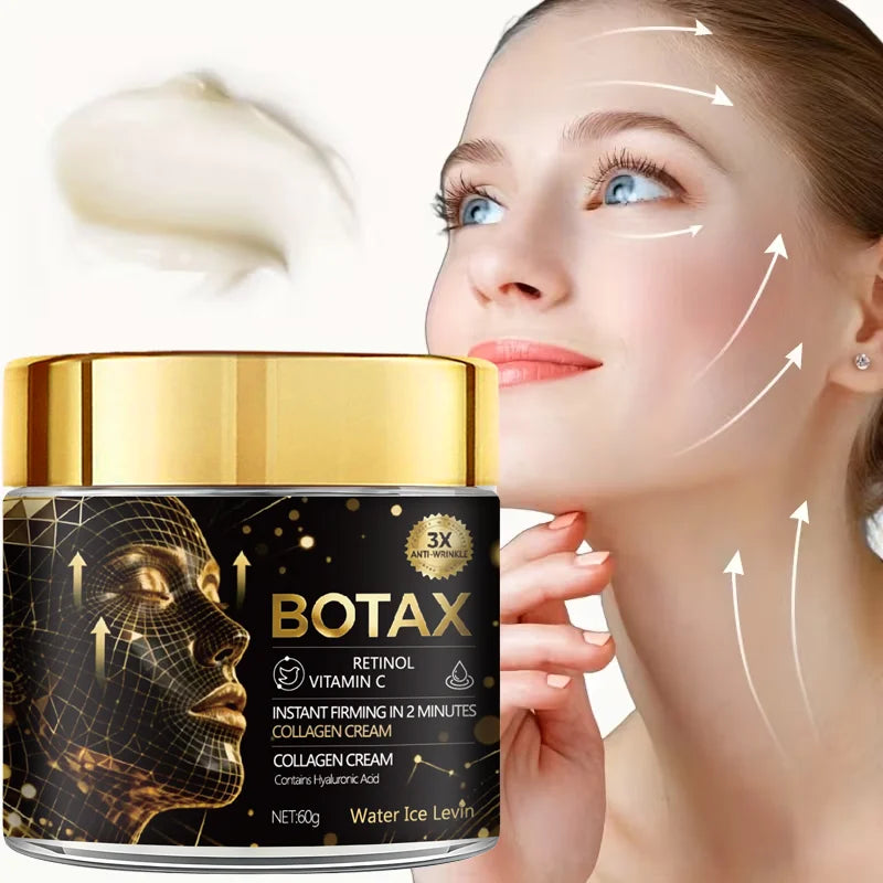 BOTAX Firming Cream (3X Anti-Wrinkle): Retinol/Vitamin C/Collagen, 2-Min Instant Firming, Moisturizes All Skin Types Smoothly