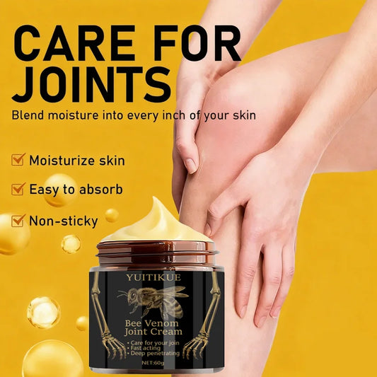 YUITIKUE Natural Bee Venom Joint Cream | Deep Penetrating & Fast Acting | Gentle Joint Care Cream 60g