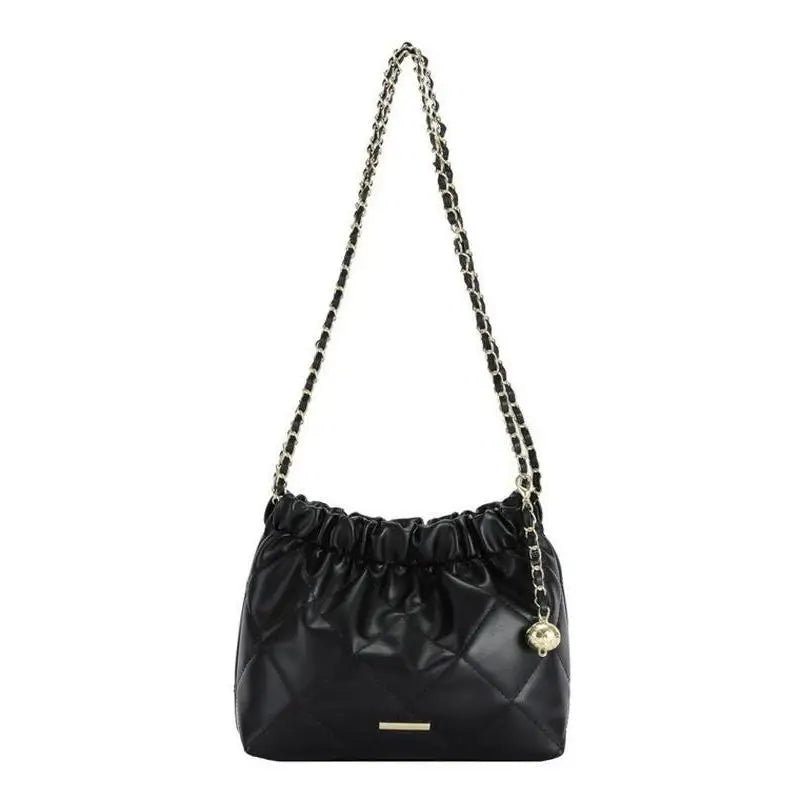 LA0119BLACK Chic Vintage Crossbody Bag Lady Fashion Waterproof Zipper Closure Leather PU Polyester Summer Winter China