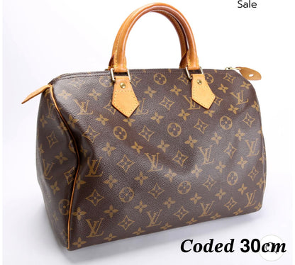 Louis Vuitton brown Monogram Satchel Top Handle Bag speedy 30
