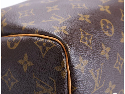 Louis Vuitton brown Monogram Satchel Top Handle Bag speedy 30