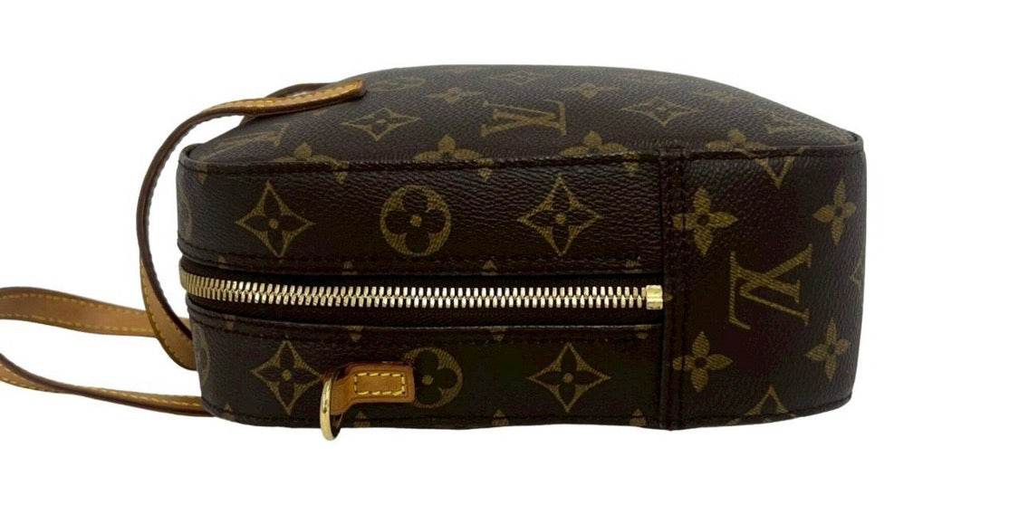 LOUIS VUITTON Spontini Bag Monogram Canvas Brown Women's
