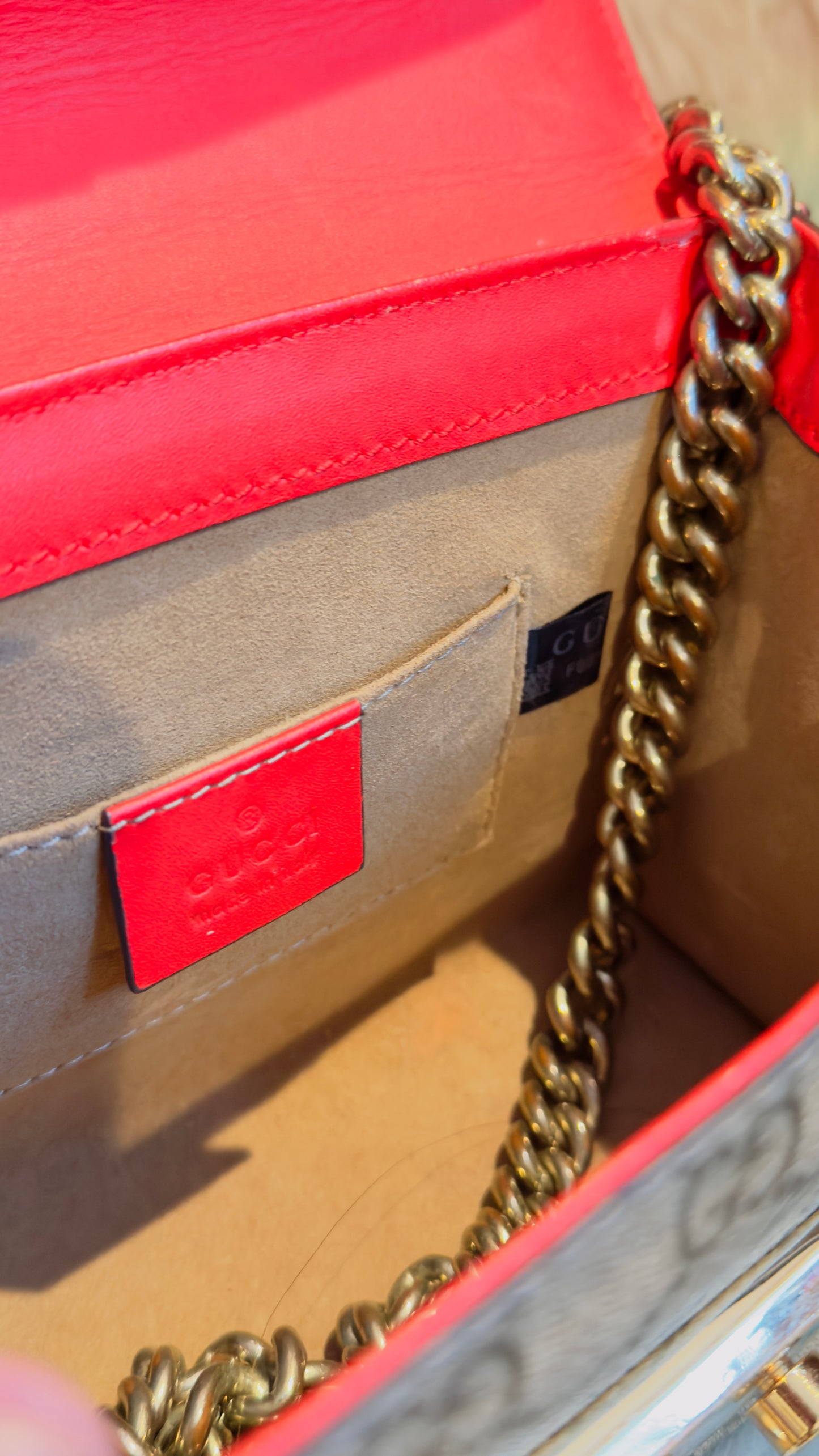 Gucci Small GG Supreme Padlock Crossbody