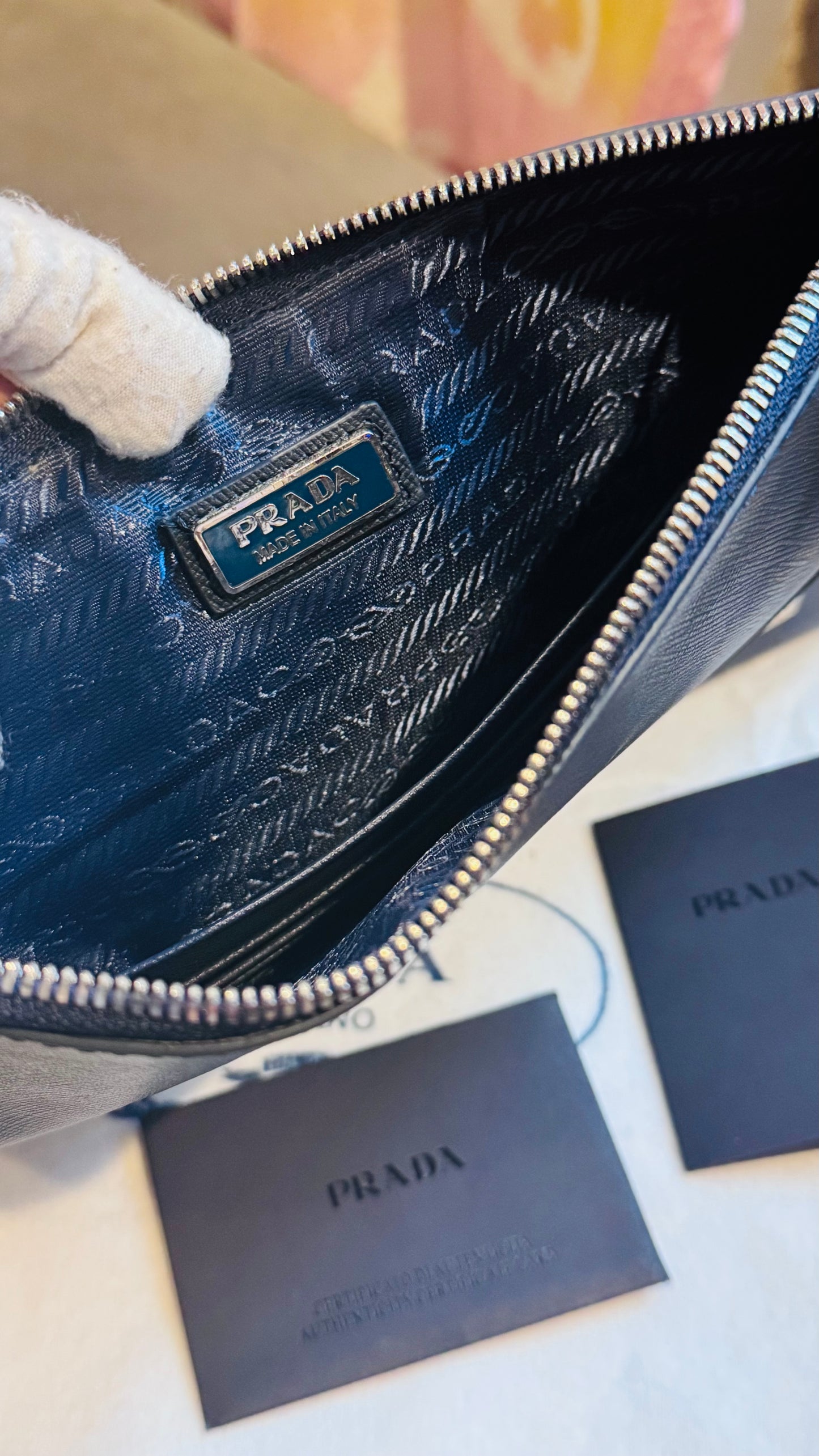 Brand new Prada Saffiano Clutch Document Holder