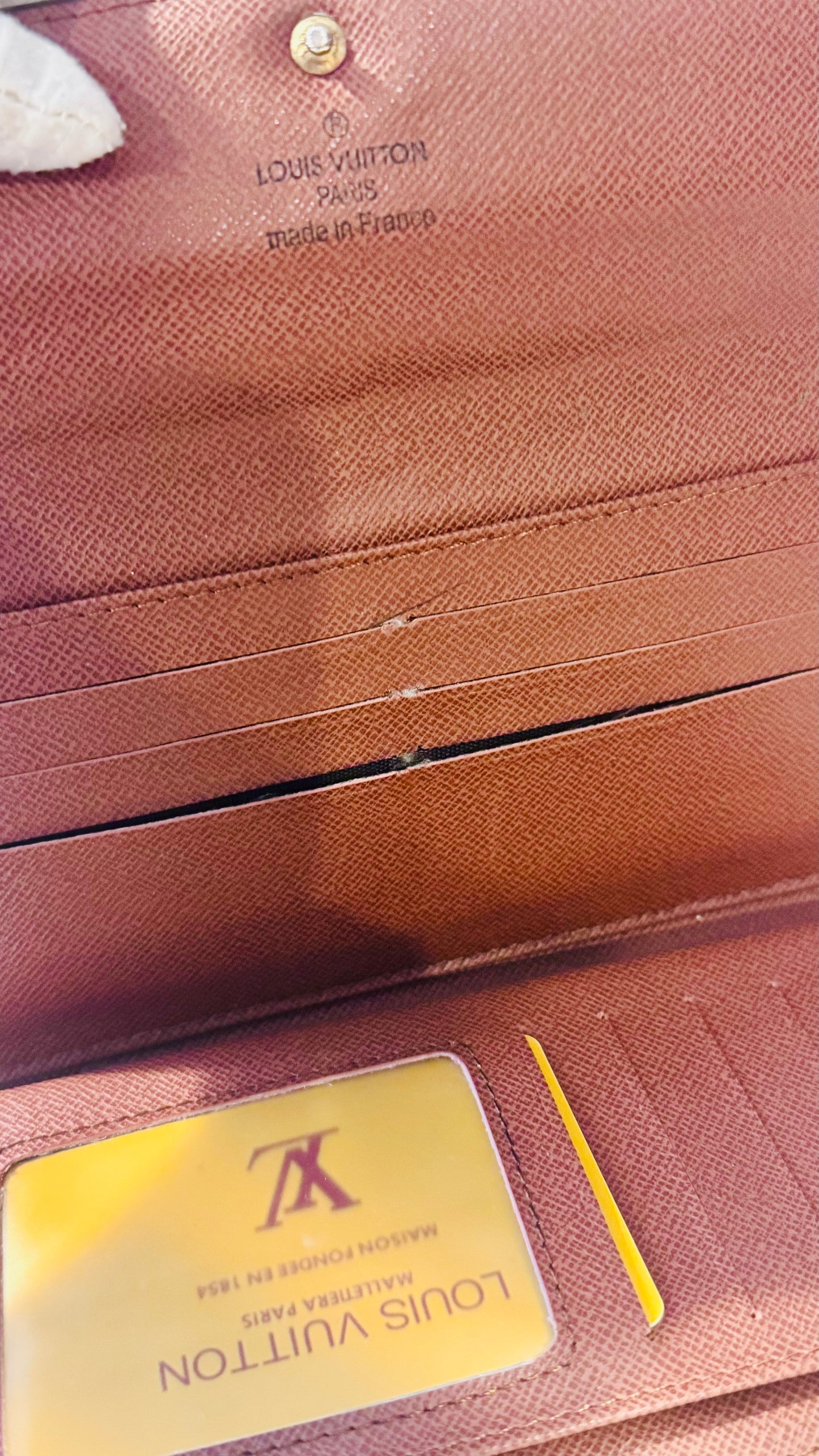 LV monogram long wallet