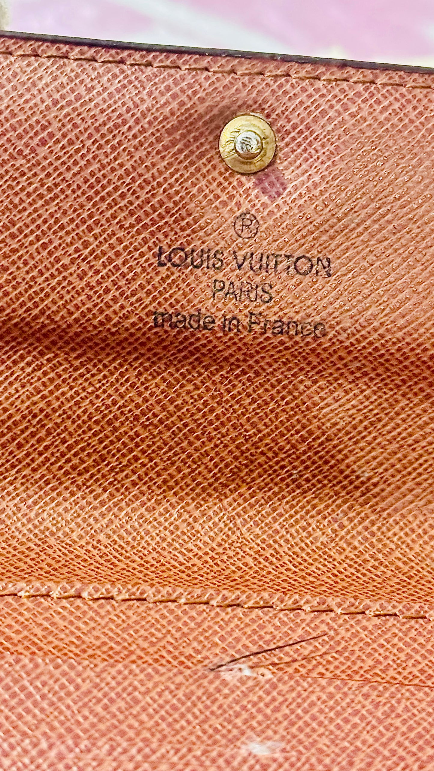 LV monogram long wallet