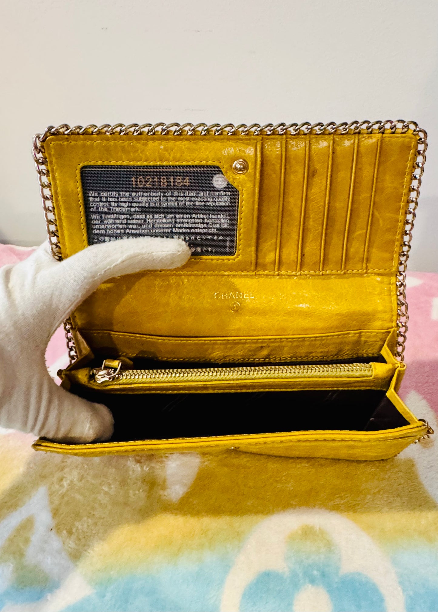 Chanel long wallet orig
