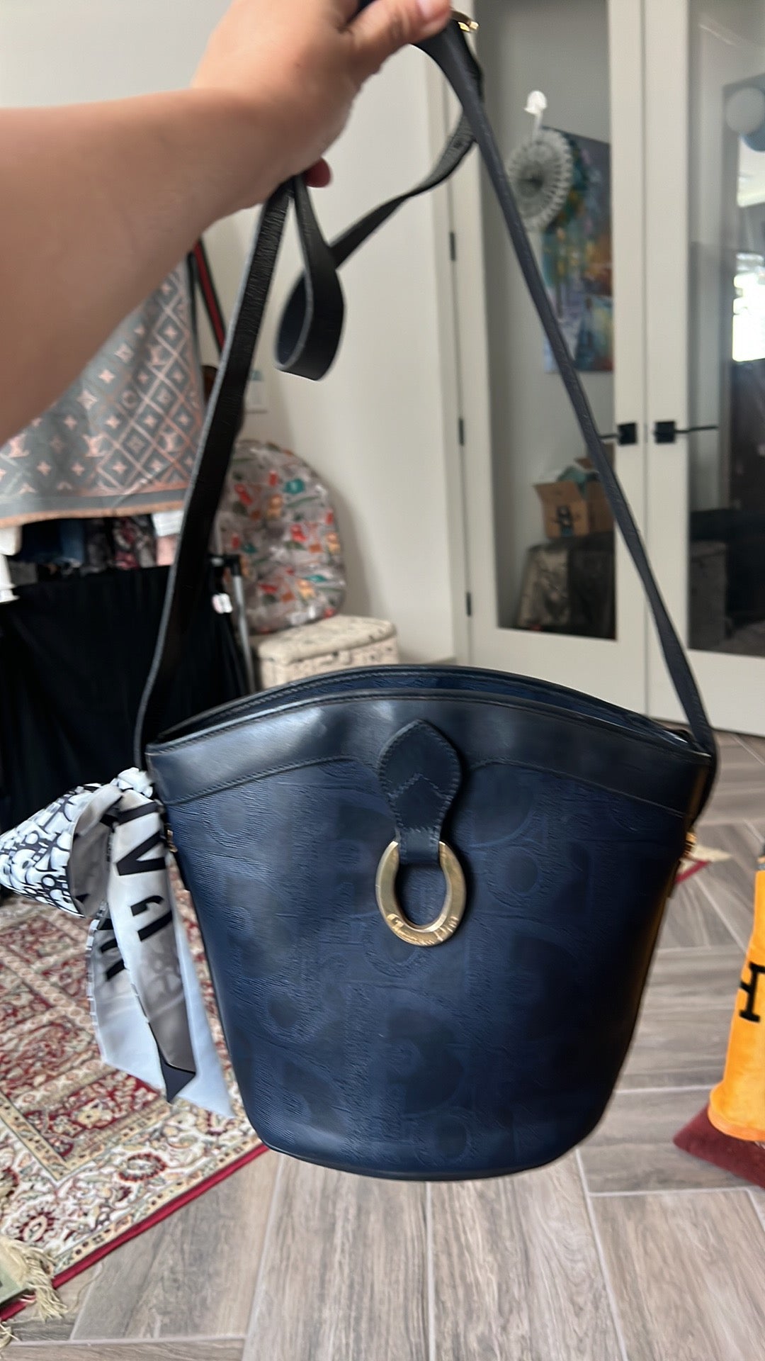 vintage authentic Dior bucket