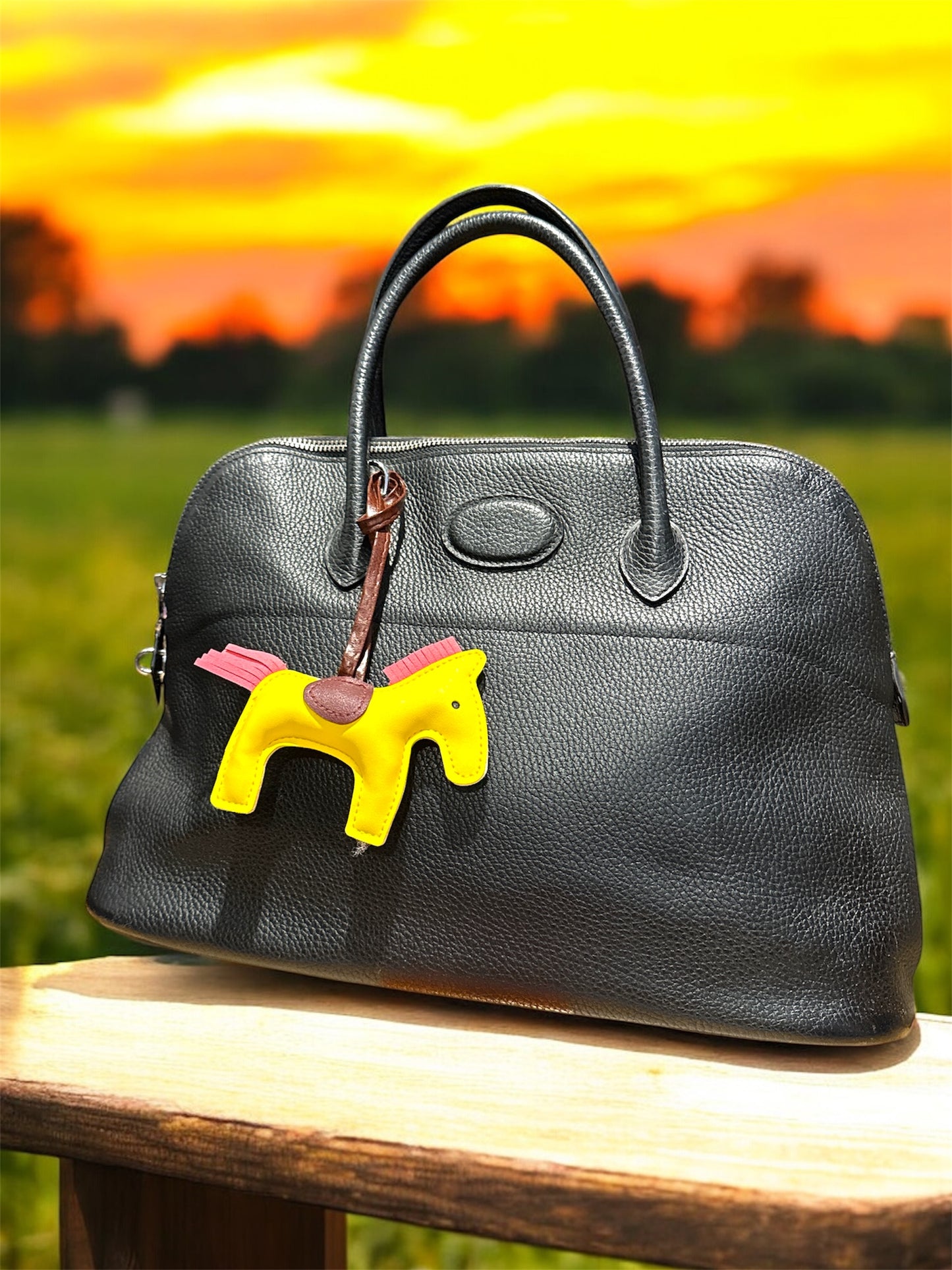 HERMES Bolide Black Taurillon Clemence Size 35