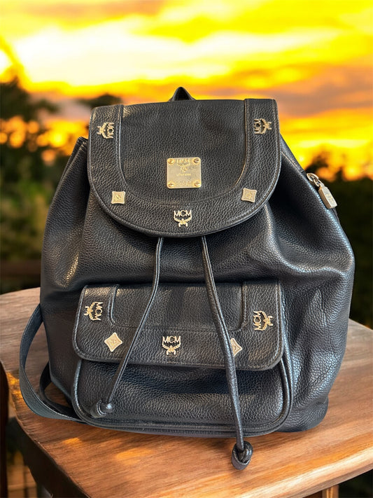 MCM Vintage Leather Backpack Prelove orig