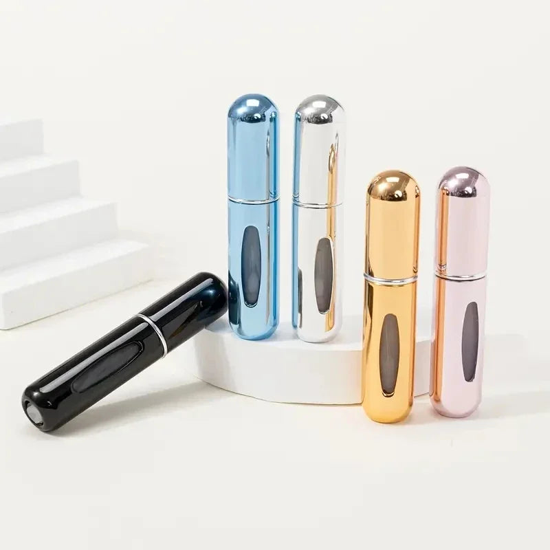5ml Bottom Charge Perfume Refillable Bottle Liquid Container For Cosmetics Spray Bottling Dispenser Press Head Portable Travel