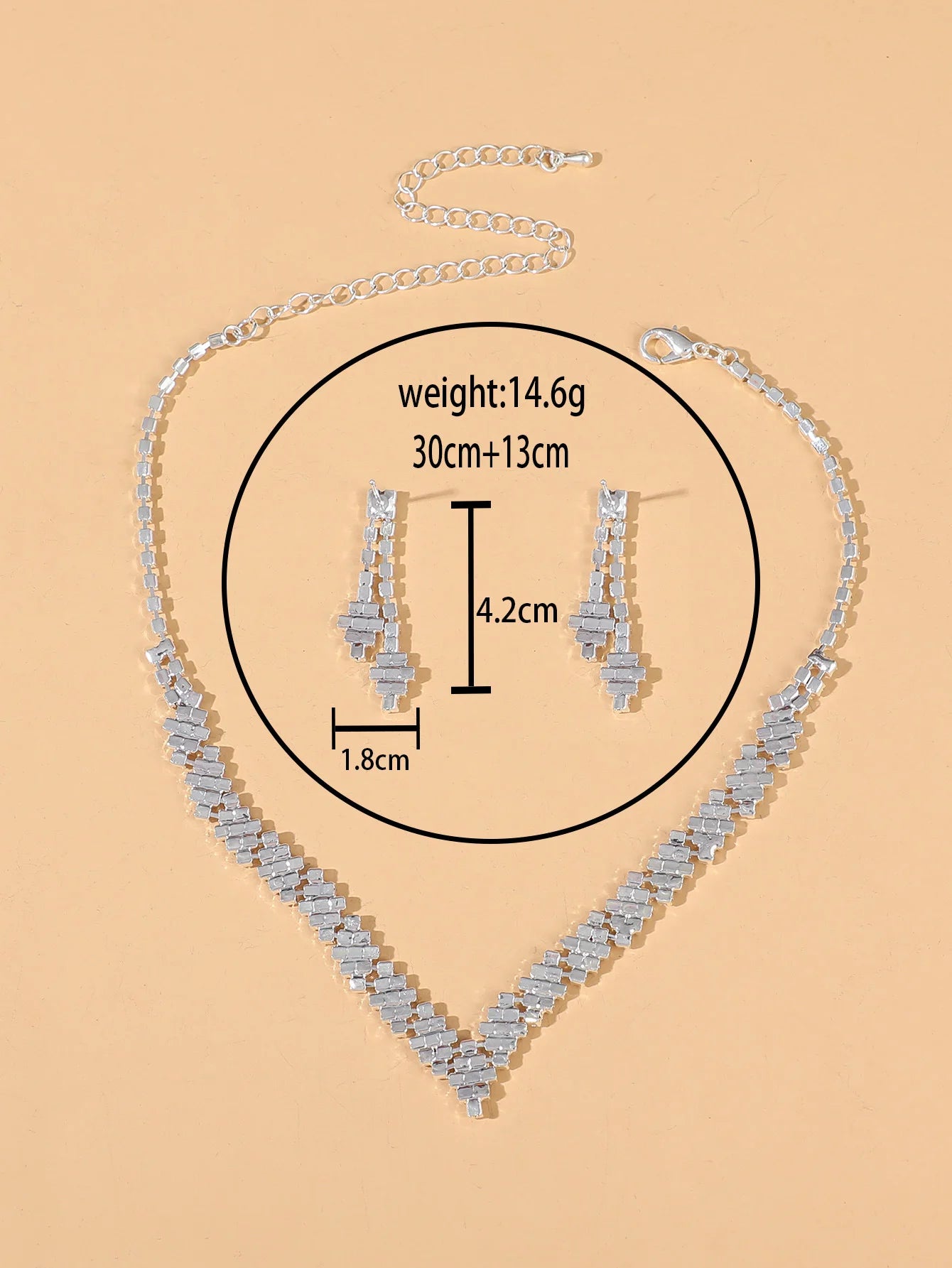 Advanced and versatile necklace, earring, bracelet, and jewelry set suitable for wedding, banquet, and party accessories